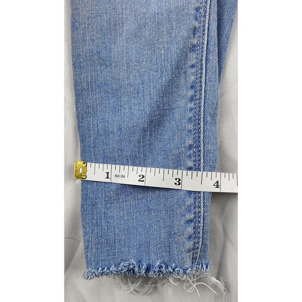 Carly Jean Los Angeles Skinny Jeans Juniors 1 Blue High Rise Distressed 25x27 - Picture 8 of 10